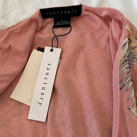 NWT Sanctuary pink floral wrap dress - Picture 9 of 10